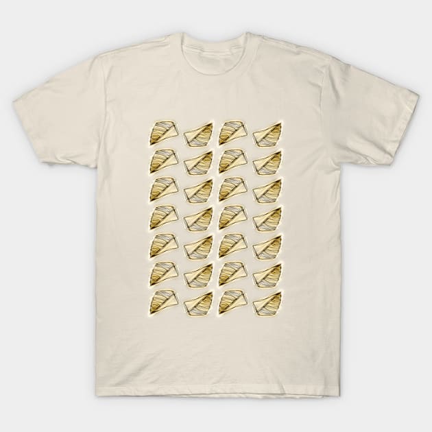 Brie Cheese Pattern T-Shirt by JadeGair
